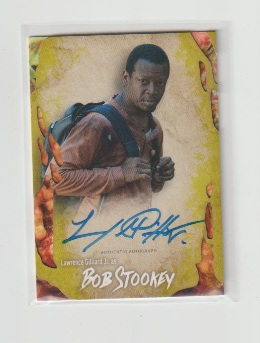 2016 Walking Dead Survival Box Autographs Infected Lawrence Gilliard Jr. as Bob Stookey