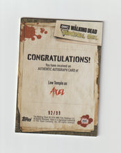 Load image into Gallery viewer, 2016 Walking Dead Survival Box Autographs Infected Lew Temple as Axel
