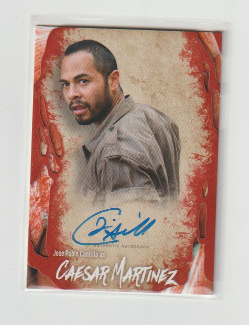 2016 Walking Dead Survival Box Autographs Jose Pablo Cantillo as Caesar Martinez