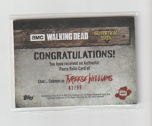 Load image into Gallery viewer, 2016 Walking Dead Survival Box Relics Infected Chad L. Coleman as Tyreese Williams
