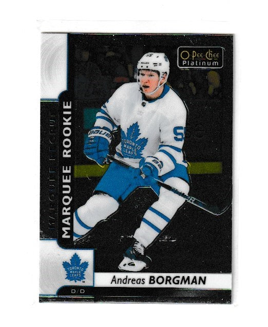 2017-18 O-Pee-Chee Platinum Marquee Rookies #183 Andreas Borgman