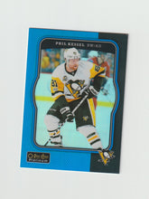 Load image into Gallery viewer, 2017-18 O-Pee-Chee Platinum Retro Rainbow Blue #R-64 Phil Kessel
