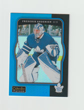 Load image into Gallery viewer, 2017-18 O-Pee-Chee Platinum Retro Rainbow Blue #R-65 Frederik Andersen
