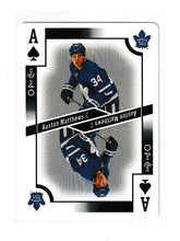 Load image into Gallery viewer, 2017-18 O-Pee-Chee Playing Cards Ace of Spades Auston Matthews
