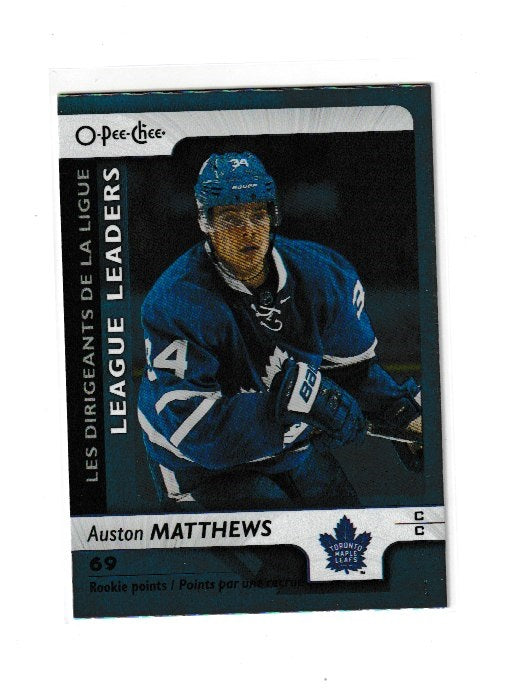 2017-18 O-Pee-Chee Rainbow #598 Auston Matthews