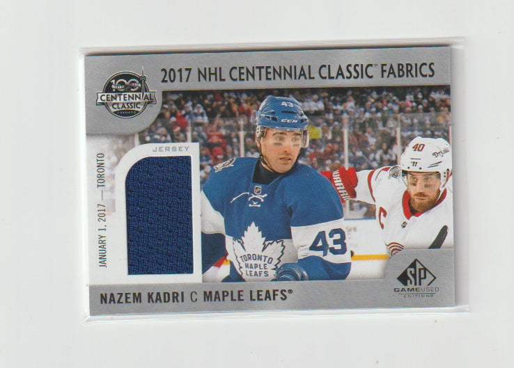 2017-18 SP Game Used 2017 Centennial Classic Fabrics #CC-NK Nazem Kadri