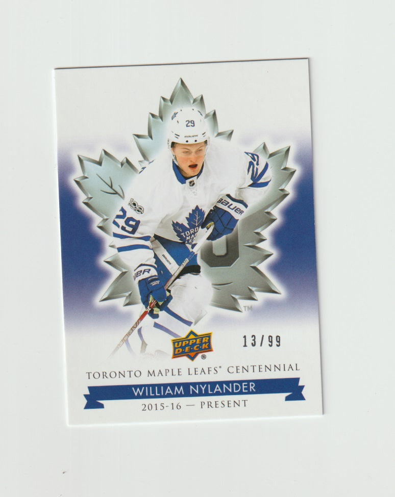 2017-18 Toronto Maple Leafs Centennial Blue Exclusives #89 William Nylander