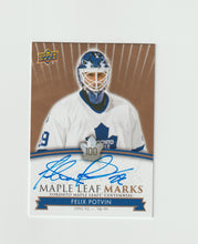 Load image into Gallery viewer, 2017-18 Toronto Maple Leafs Centennial Maple Leaf Marks #MLM-FP Felix Potvin
