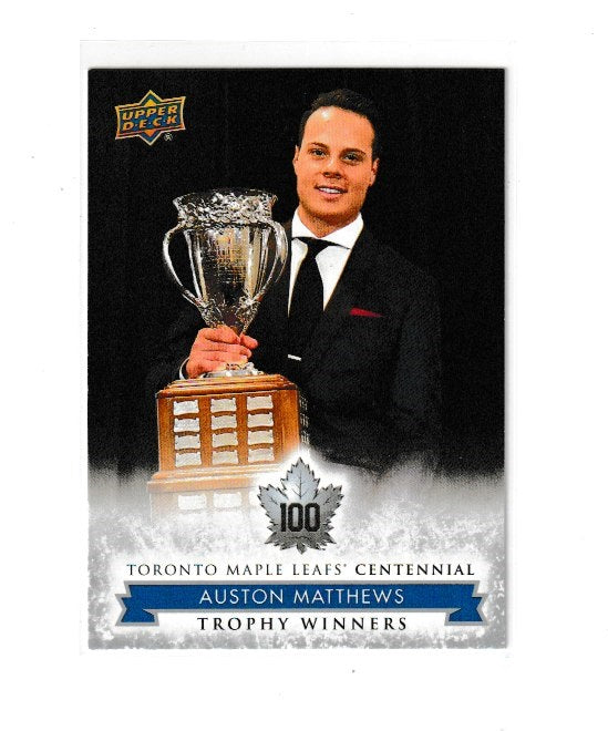 2017-18 Toronto Maple Leafs Centennial Trophy Winners #122 Auston Matthews