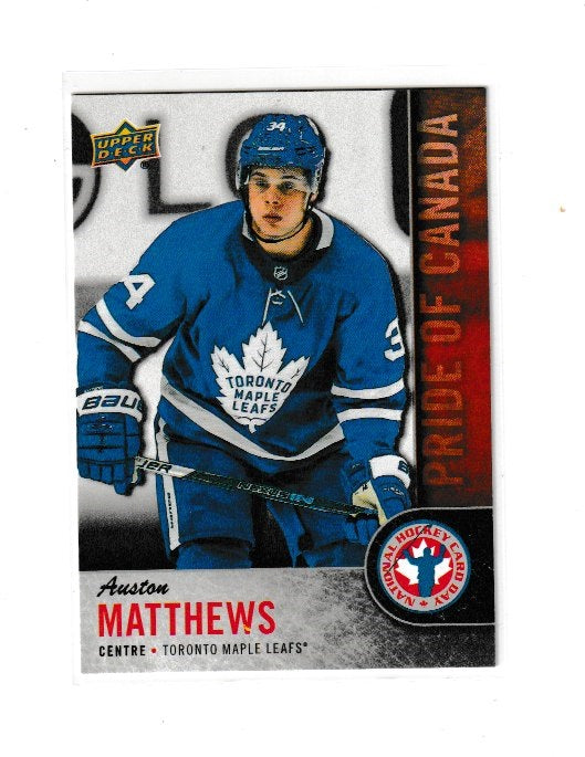 2017-18 Upper Deck National Hockey Card Day #CAN10 Auston Matthews