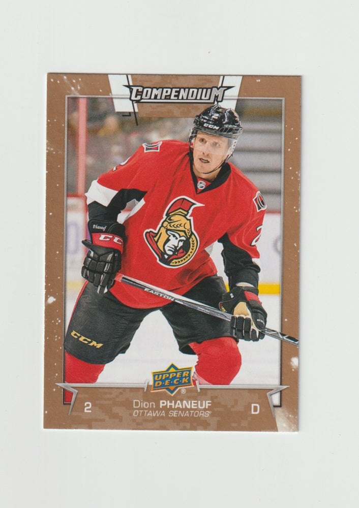 2017-18 Upper Deck Compendium Gold #485 Dion Phaneuf