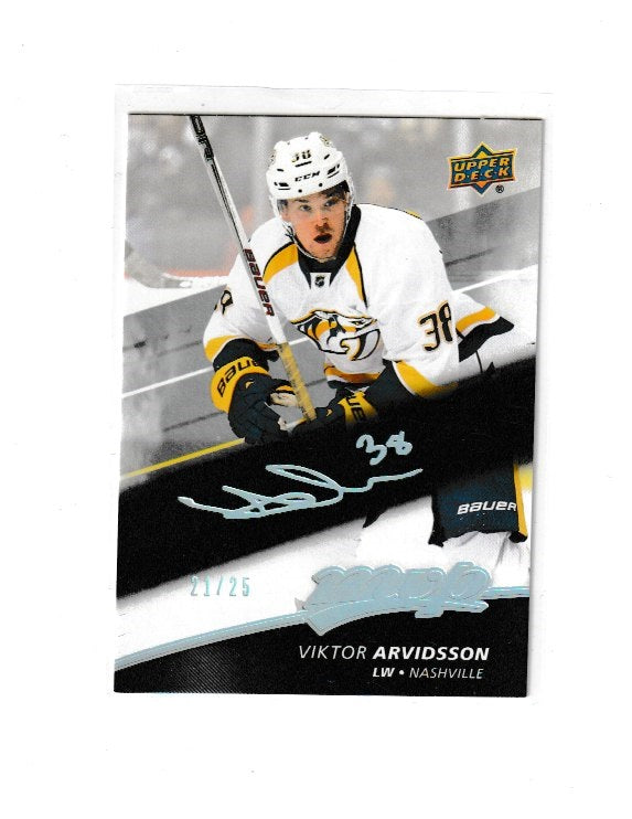 2017-18 Upper Deck MVP Silver Script #152 Viktor Arvidsson