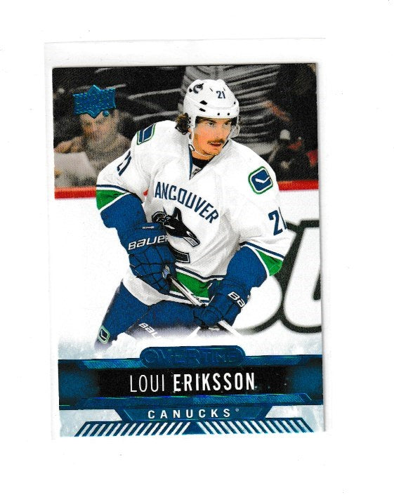 2017-18 Upper Deck Overtime Blue #34 Loui Eriksson