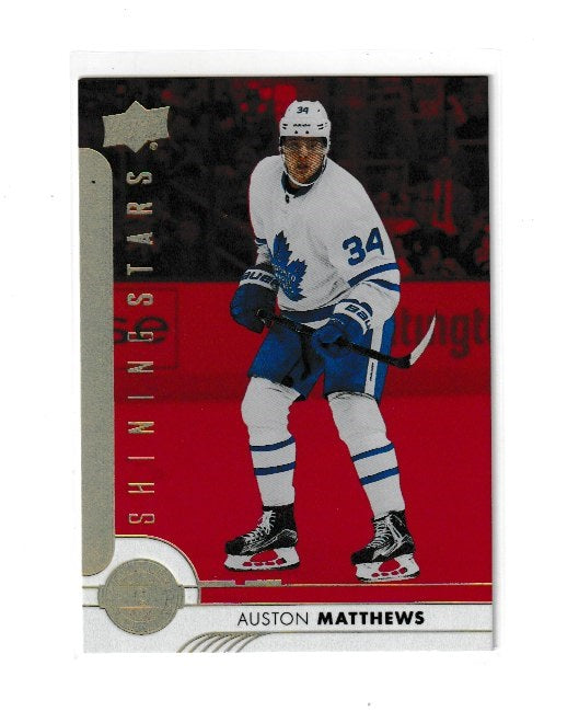 2017-18 Upper Deck Shining Stars Centers Red #SSC-1 Auston Matthews