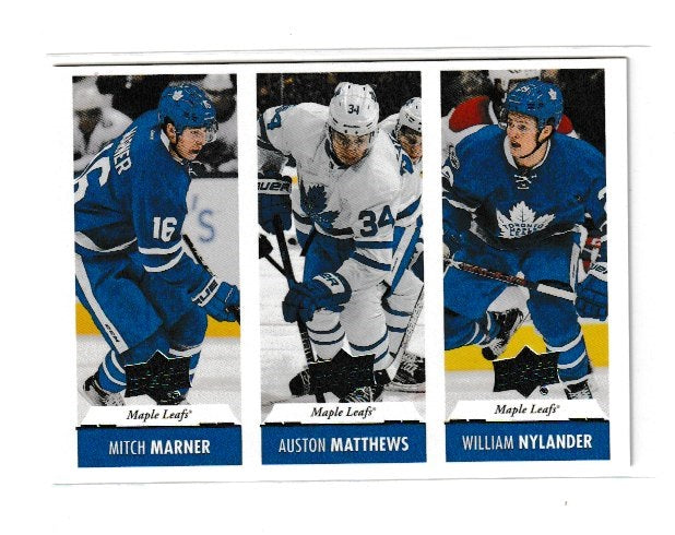 2017-18 Upper Deck Team Triples #TT-TOR Auston Matthews, William Nylander & Mitch Marner