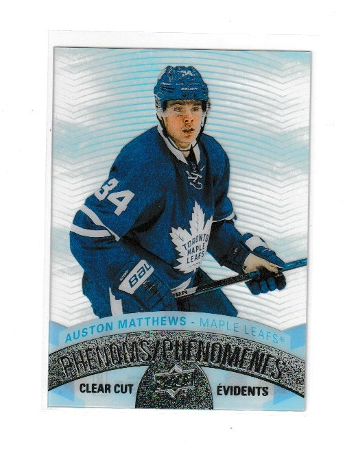 2017-18 Upper Deck Tim Hortons Clear Cut Phenoms #CCP14 Auston Matthews