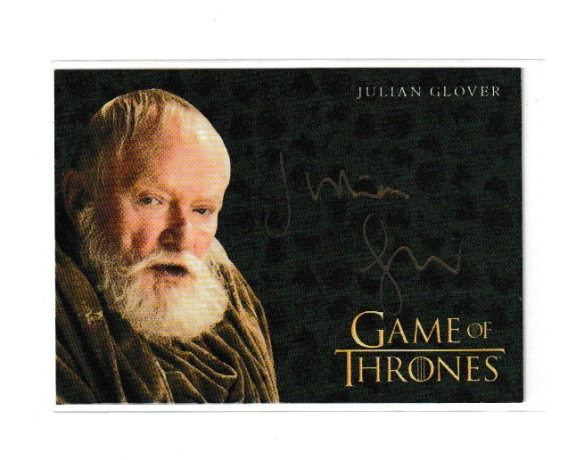 2017 Game of Thrones Valyrian Steel Gold Autographs Julian Glover as Grand Maester Pycelle