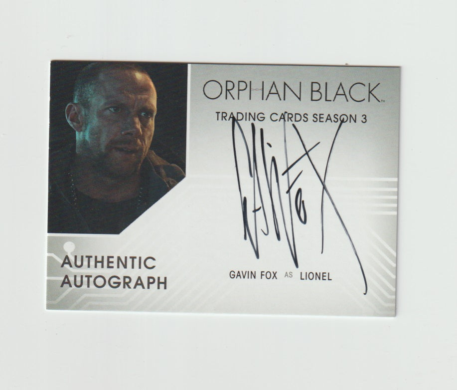 2017 Orphan Black Season 3 Autograph #GF Gavin Fox as Lionel