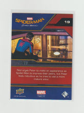 Load image into Gallery viewer, 2017 Spider-Man Homecoming Blue Foil #19 Spidey at the Party
