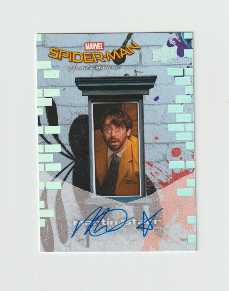 2017 Spider-Man Homecoming From Queens to Screen Autographs #SS10 Martin Starr as Mr. Harrington