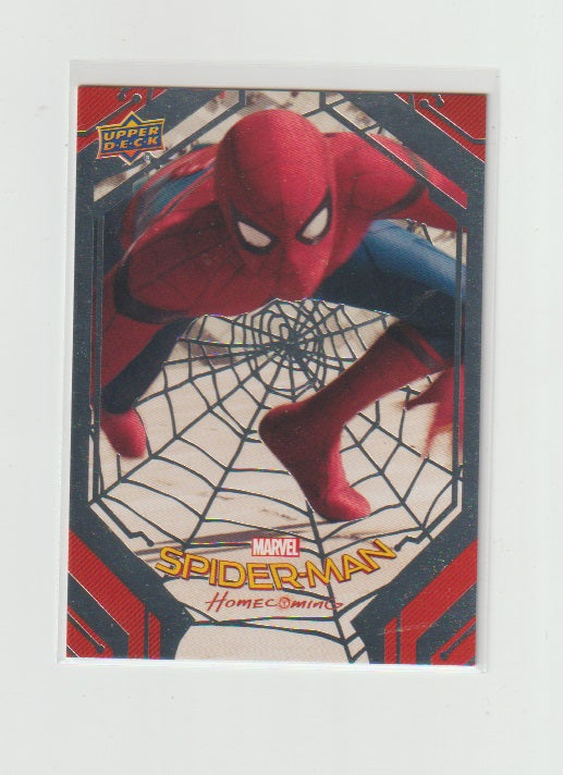 2017 Spider-Man Homecoming Silver Foil #50 Climbing to the Top