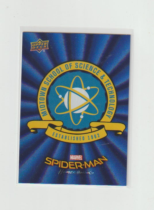 2017 Spider-Man Homecoming Walmart Exclusives Blue Foil #RB-17 Midtown School of Science and Technology