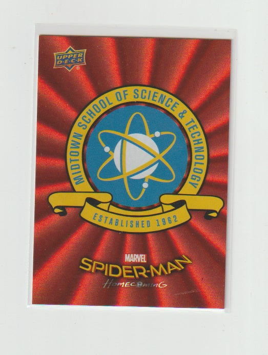 2017 Spider-Man Homecoming Walmart Exclusives Red Foil #RB-17 Midtown School of Science and Technology