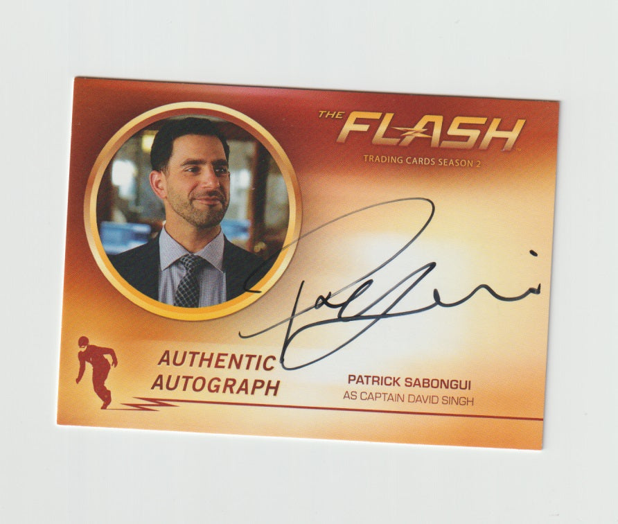 2017 The Flash S2 Autographs #PS Patrick Sabongui as Captain David Singh