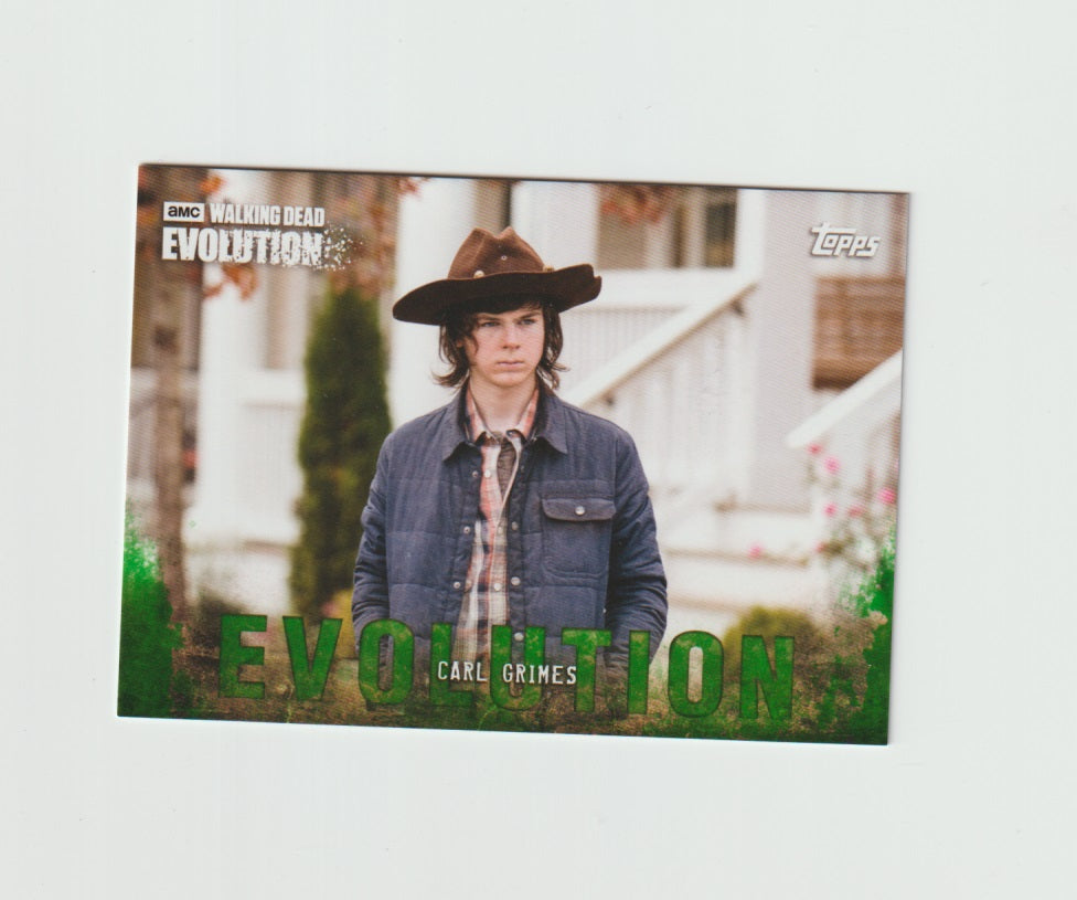 2017 The Walking Dead Evolution Green #12 Carl Grimes