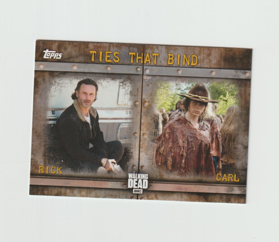 2017 The Walking Dead Season 6 Ties That Bind #F-1 Rick & Carl