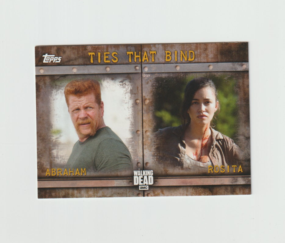 2017 The Walking Dead Season 6 Ties That Bind #F-8 Abraham & Rosita