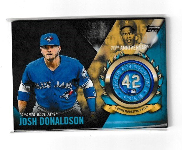 2017 Topps Jackie Robinson Logo Patch #JRPC-JD Josh Donaldson