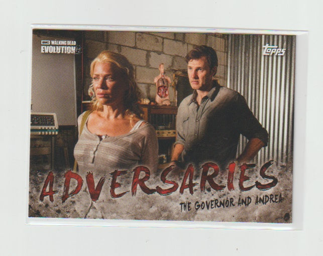 2017 Walking Dead Evolution Adversaries #AD-10 The Governor vs Andrea