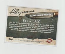 Load image into Gallery viewer, 2017 Walking Dead Evolution Allegiances Brown #AL-3 Rick &amp; Daryl
