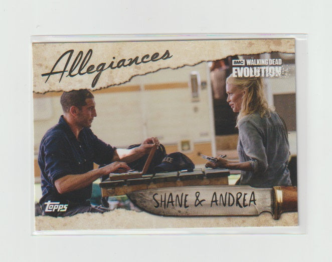 2017 Walking Dead Evolution Allegiances #AL-8 Shane & Andrea