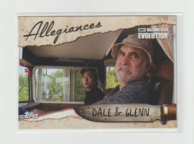 2017 Walking Dead Evolution Allegiances #AL-9 Dale & Glenn