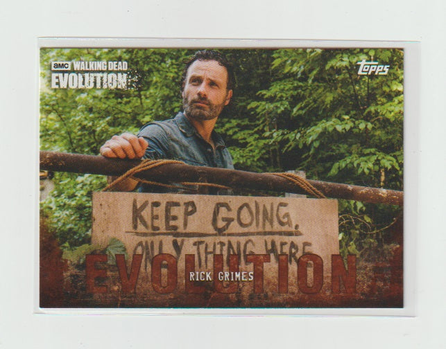 2017 Walking Dead Evolution Brown #7 Rick Grimes