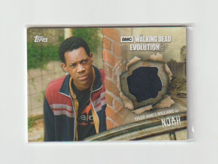 2017 Walking Dead Evolution Costume Relics #R-NO Tyler James Williams as Noah