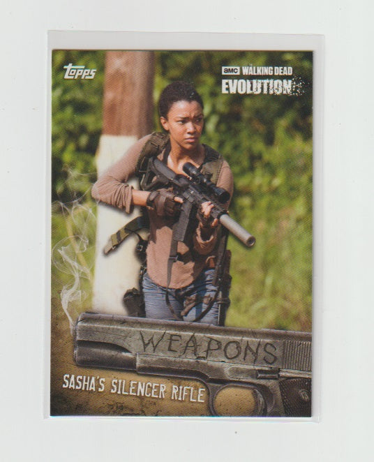 2017 Walking Dead Evolution Weapons #W-6 Sasha Williams Silencer Rifle