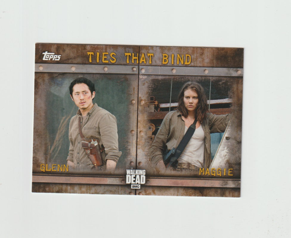 2017 Walking Dead Season 6 Ties That Bind #F-2 Glenn & Maggie