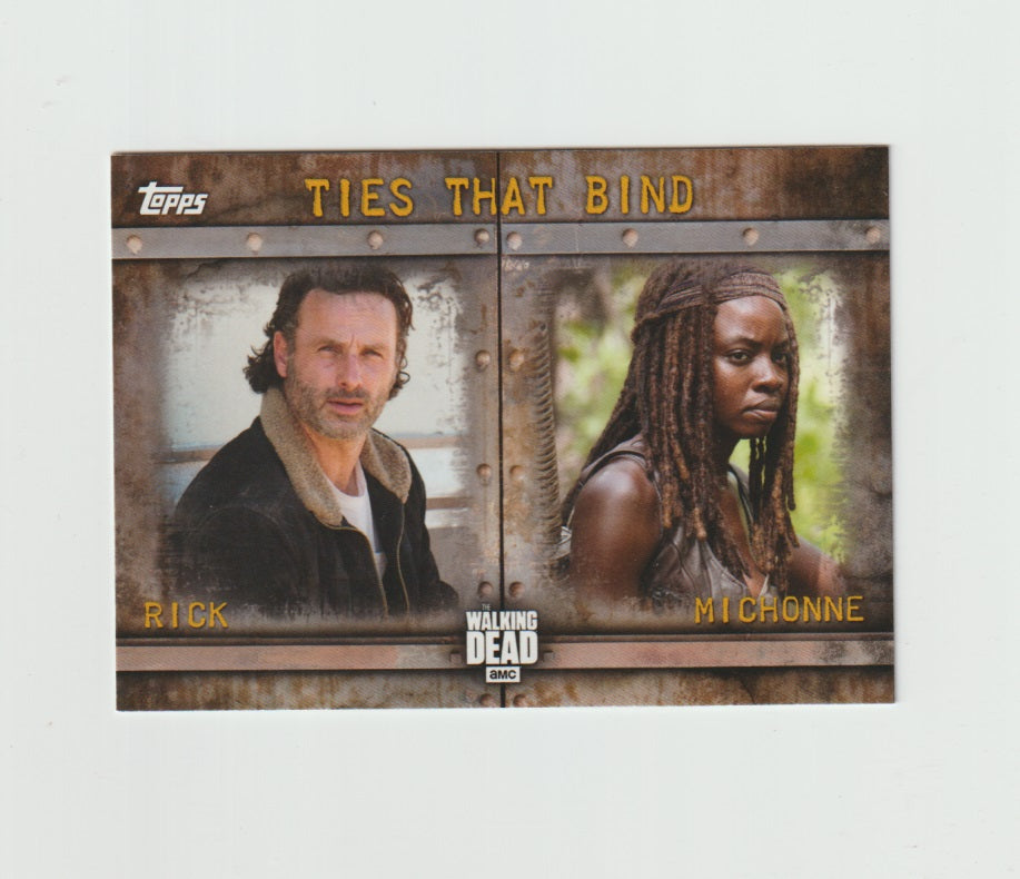 2017 Walking Dead Season 6 Ties That Bind #F-7 Rick & Michonne