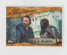 Load image into Gallery viewer, 2017 Walking Dead Season 7 Allegiances #A-1 Rick &amp; Michonne
