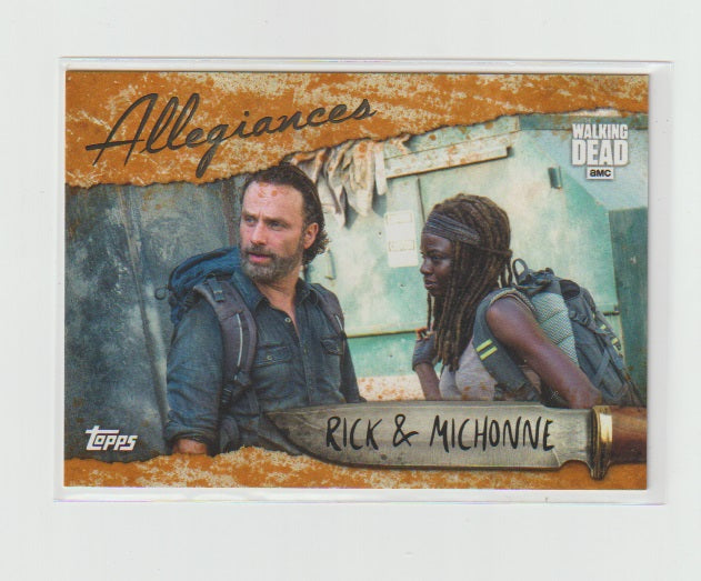 2017 Walking Dead Season 7 Allegiances #A-1 Rick & Michonne