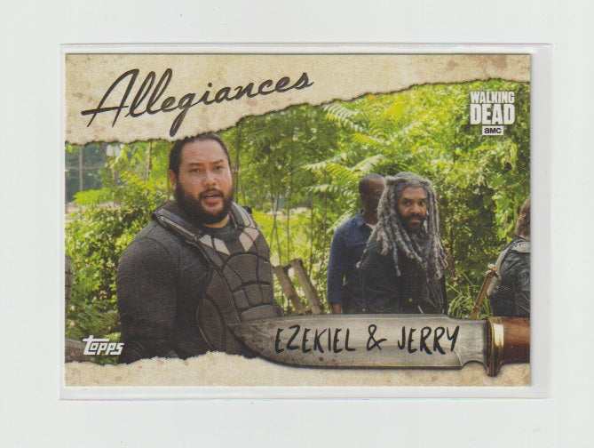 2017 Walking Dead Season 7 Allegiances #A-5 Ezekiel & Jerry