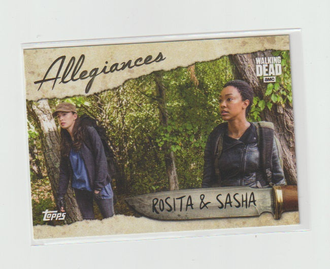 2017 Walking Dead Season 7 Allegiances #A-6 Rosita & Sasha