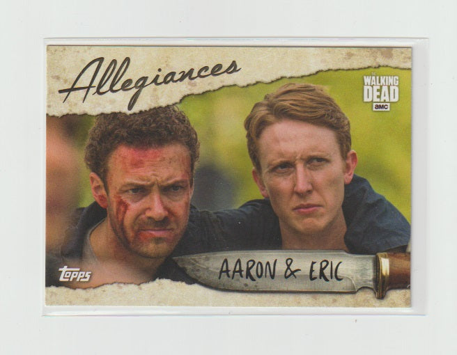 2017 Walking Dead Season 7 Allegiances #A-7 Aaron & Eric