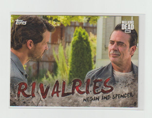 2017 Walking Dead Season 7 Rivalries #R-4 Negan vs Spencer