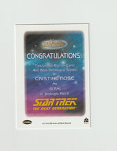 Load image into Gallery viewer, 2017 Women of Star Trek 50th Anniversary Autographs Christine Rose as Gi&#39;Ral
