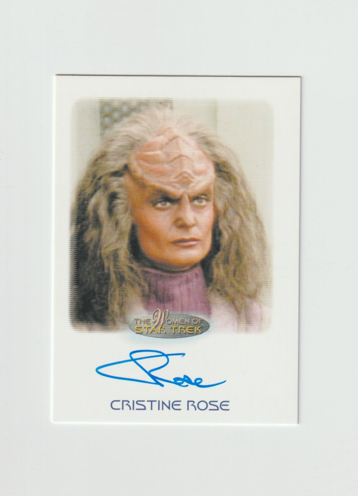 2017 Women of Star Trek 50th Anniversary Autographs Christine Rose as Gi'Ral