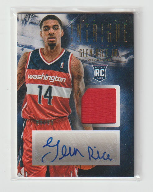 2018-19 Intrigue Rookie Autograph Memorabilia #35 Glen Rice Jr